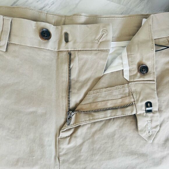 REISS Wicket Cotton Blend Chino Shorts, Flat Front, Classic, Tan, Size 30, NWT - Picture 5 of 7